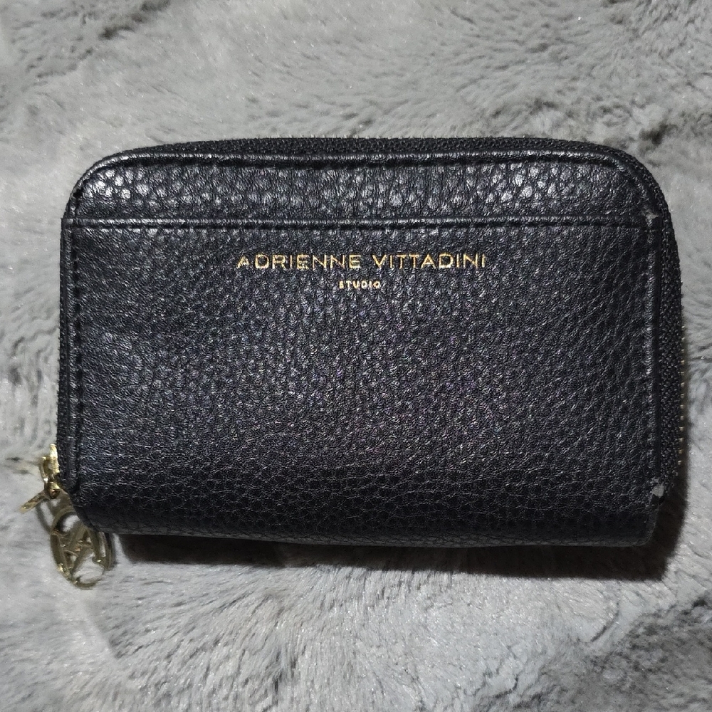 Adrienne Vittadini Textured Black Wallet
